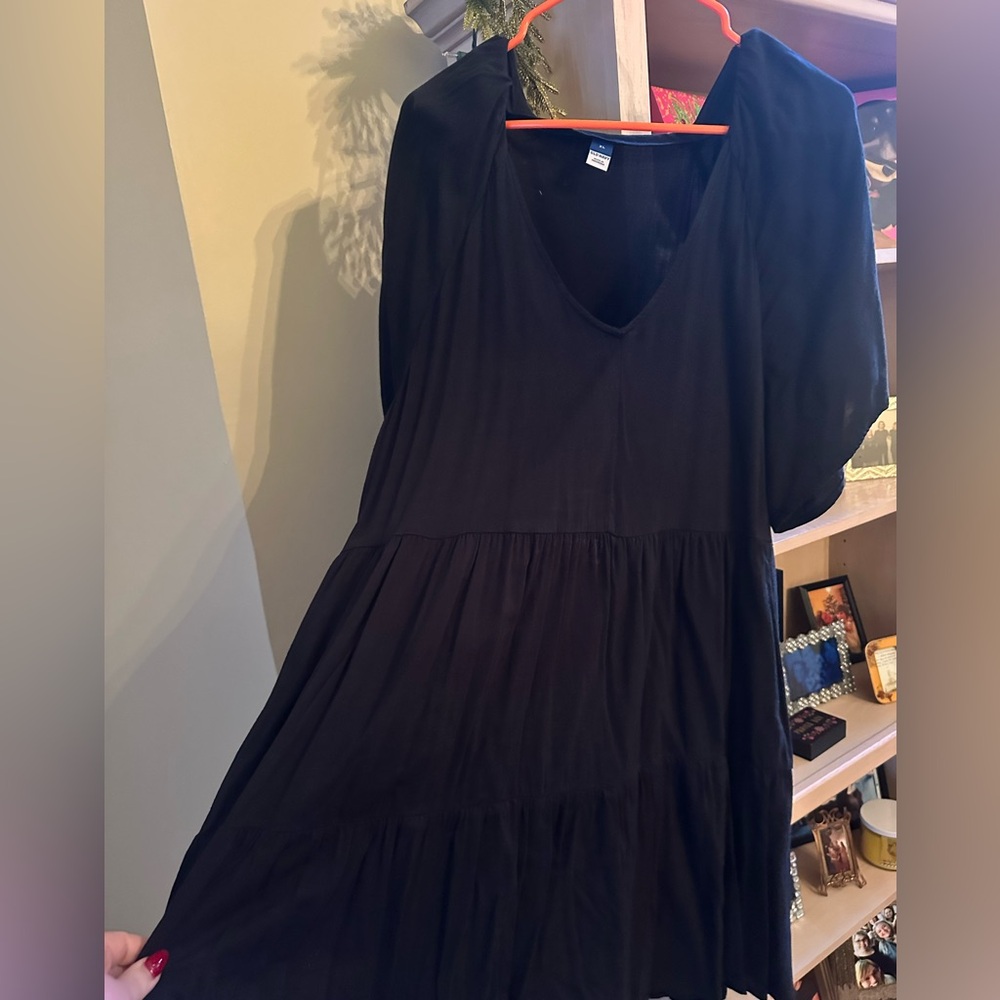 Black VNeck Old Navy dress XL